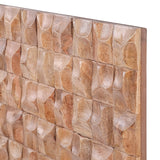Libra Interiors Carved Wooden Mosaic Geometric Wall Art
