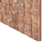 Libra Interiors Carved Wooden Mosaic Geometric Wall Art