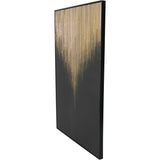 Libra Interiors Golden Rain Framed Canvas