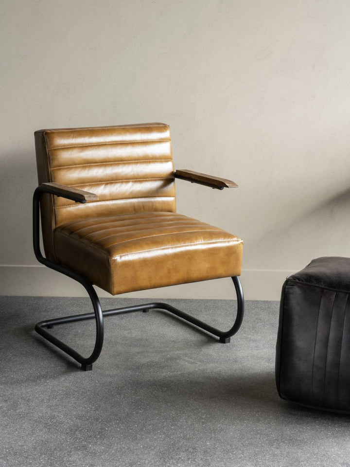 Libra Interiors Henrick Occasional Chair – Cognac Leather