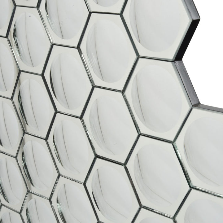 Libra Interiors Hexagonal Honeycomb Mirror Art