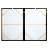 Libra Interiors Impasto Brushstrokes Framed Canvas – Set of 2 – Taupe
