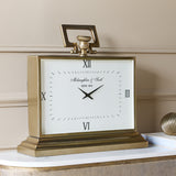 Libra Interiors Latham Brass Clock - Large
