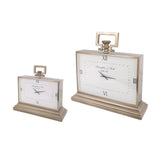 Libra Interiors Latham Brass Clock - Large