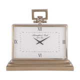 Libra Interiors Latham Brass Clock - Small