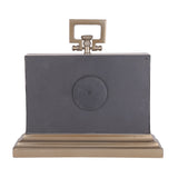Libra Interiors Latham Brass Clock - Small