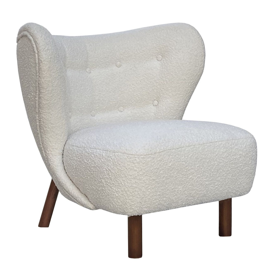 Libra Interiors Lewis Occasional Chair – Cream Boucle