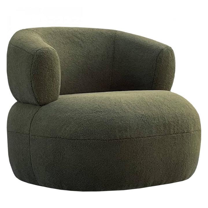 Libra Interiors Luna Occasional Chair – Green Boucle