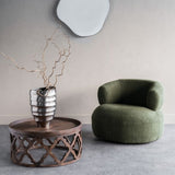 Libra Interiors Luna Occasional Chair – Green Boucle