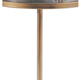 Libra Interiors Marco Accent Table - Royal Gold Marble