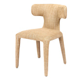 Libra Interiors Milo Curved Back Dining Chair – Wheat Beige