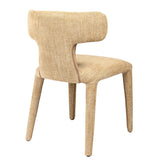 Libra Interiors Milo Curved Back Dining Chair – Wheat Beige