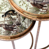 Libra Interiors Monkey Jungle Side Tray Tables - Set of 2