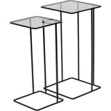 Libra Interiors Saltzburg Nesting Side Tables in Dark Bronze – Set of 2