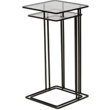 Libra Interiors Saltzburg Nesting Side Tables in Dark Bronze – Set of 2