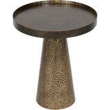 Libra Interiors Sandbanks Side Table – Rustic Antique Gold