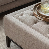 Libra Interiors Theodore Ottoman – Dark Taupe