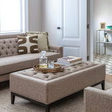 Libra Interiors Theodore Ottoman – Dark Taupe
