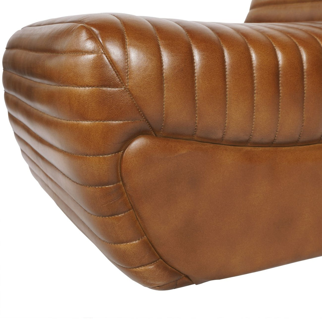 Libra Interiors Trinity Occasional Chair – Cognac Brown Leather