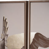 Libra Interiors Tropical Birds Three-Piece Canvas