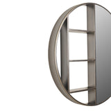 Libra Interiors Belvedere Shelving Mirror - Small - Dark Bronze