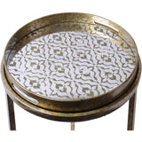 Libra Interiors Vienna Diamond Side Table – Set of 2