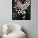 Libra Interiors Floral Glass Wall Art