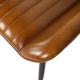 Libra Interiors Pembroke Chair in Cognac Brown – Set of 2