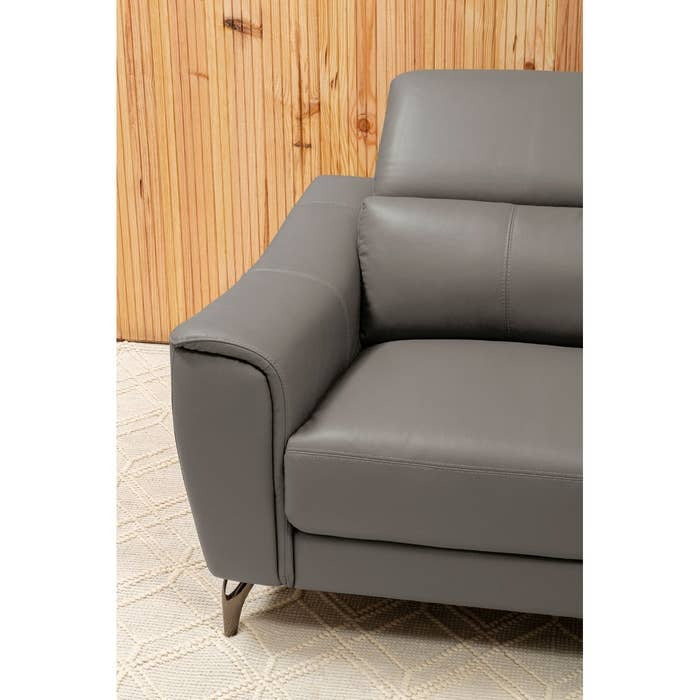 Lincoln 2-Seater Sofa – Grey Leather