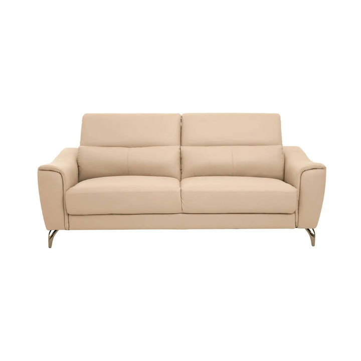 Lincoln 3-Seater Sofa – Beige Leather