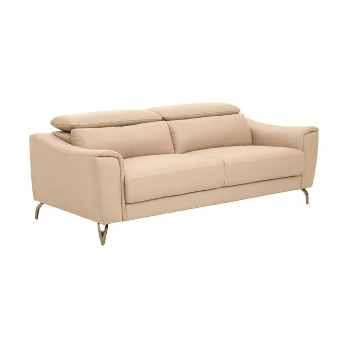 Lincoln 3-Seater Sofa – Beige Leather
