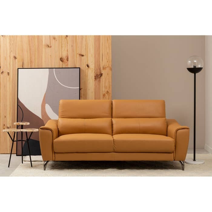 Lincoln 3-Seater Sofa – Tan Leather