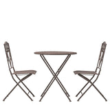 Luanna 2 Seater Bistro Set – Metal Patina