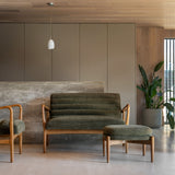 Luella 2 Seater Sofa – Green Boucle