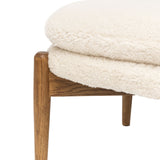 Luella Footstool – Cream Sheepskin