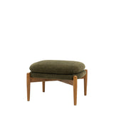 Luella Footstool – Green Boucle
