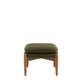 Luella Footstool – Green Boucle