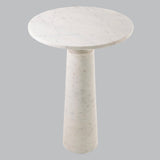 Livingsley Luna Side Table – White Marble