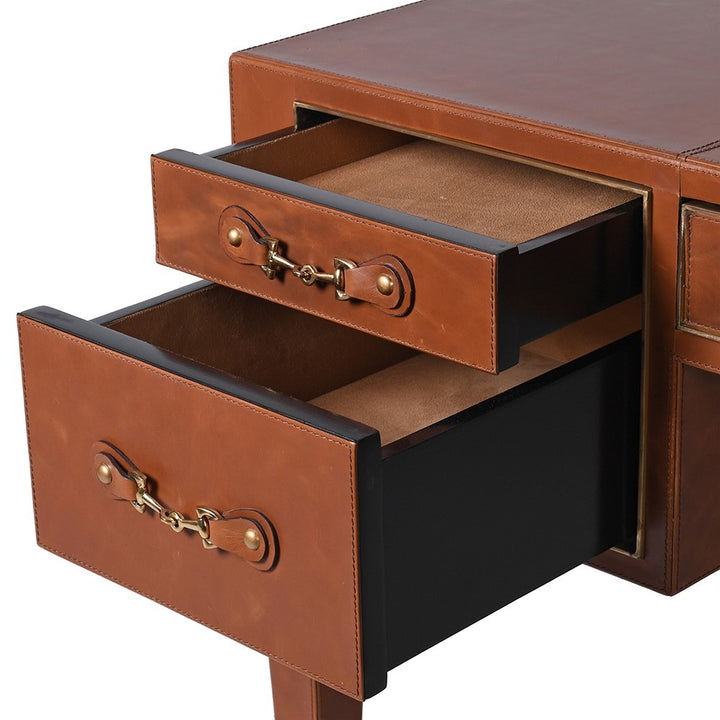 Mason Desk – Tan Leather