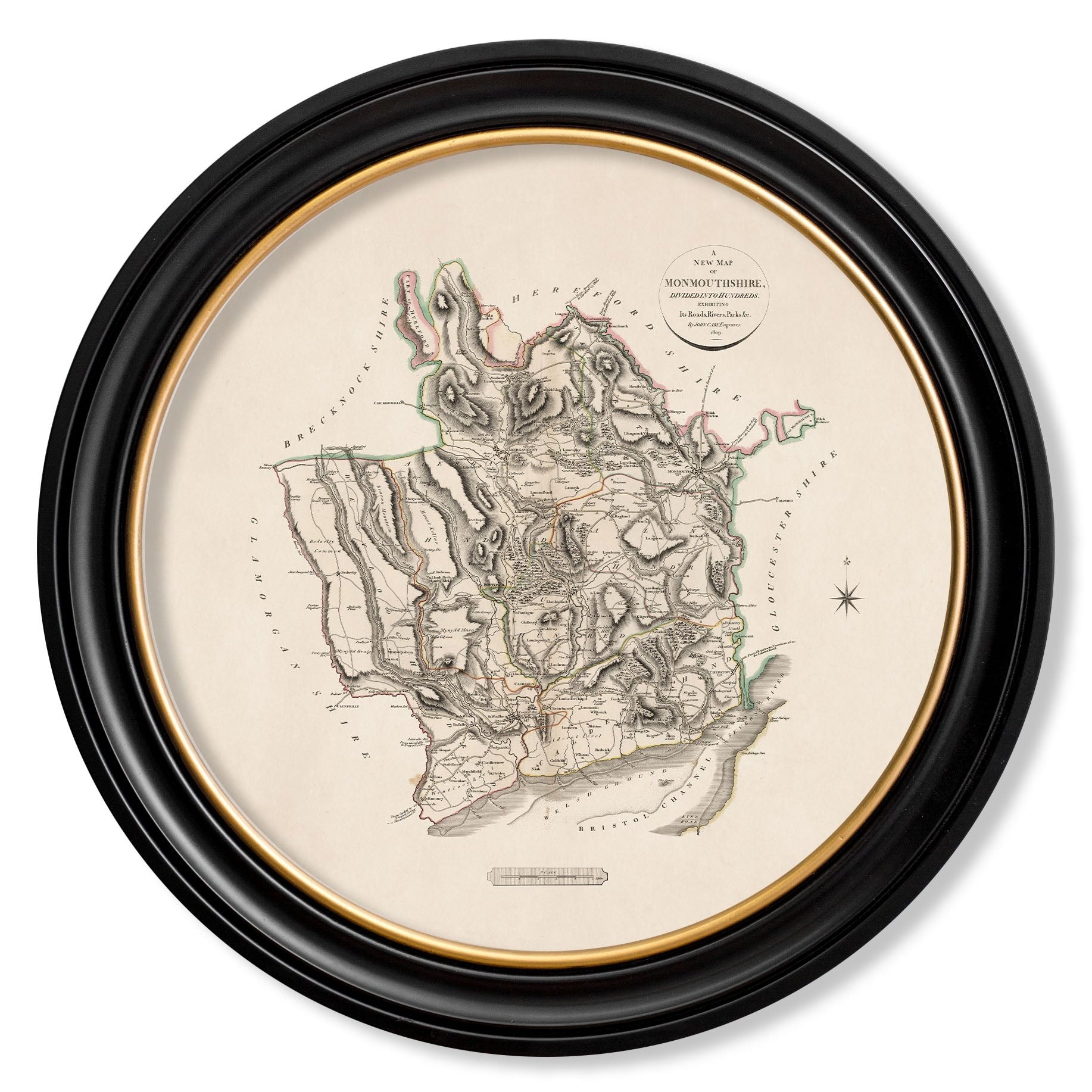 c.1806 County Maps of England - Round