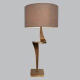 Livingsley Nero Table Lamp – Antique Brass – Left