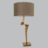 Livingsley Nero Table Lamp – Antique Brass
