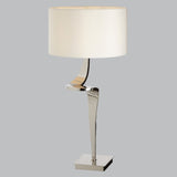 Livingsley Nero Table Lamp (L) – Nickel