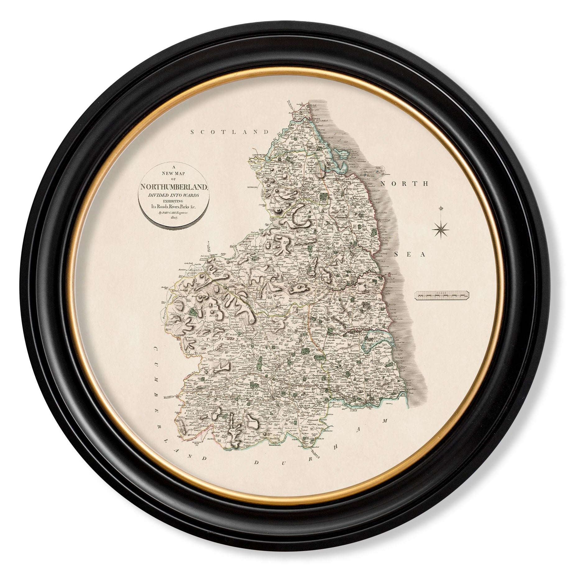 c.1806 County Maps of England - Round