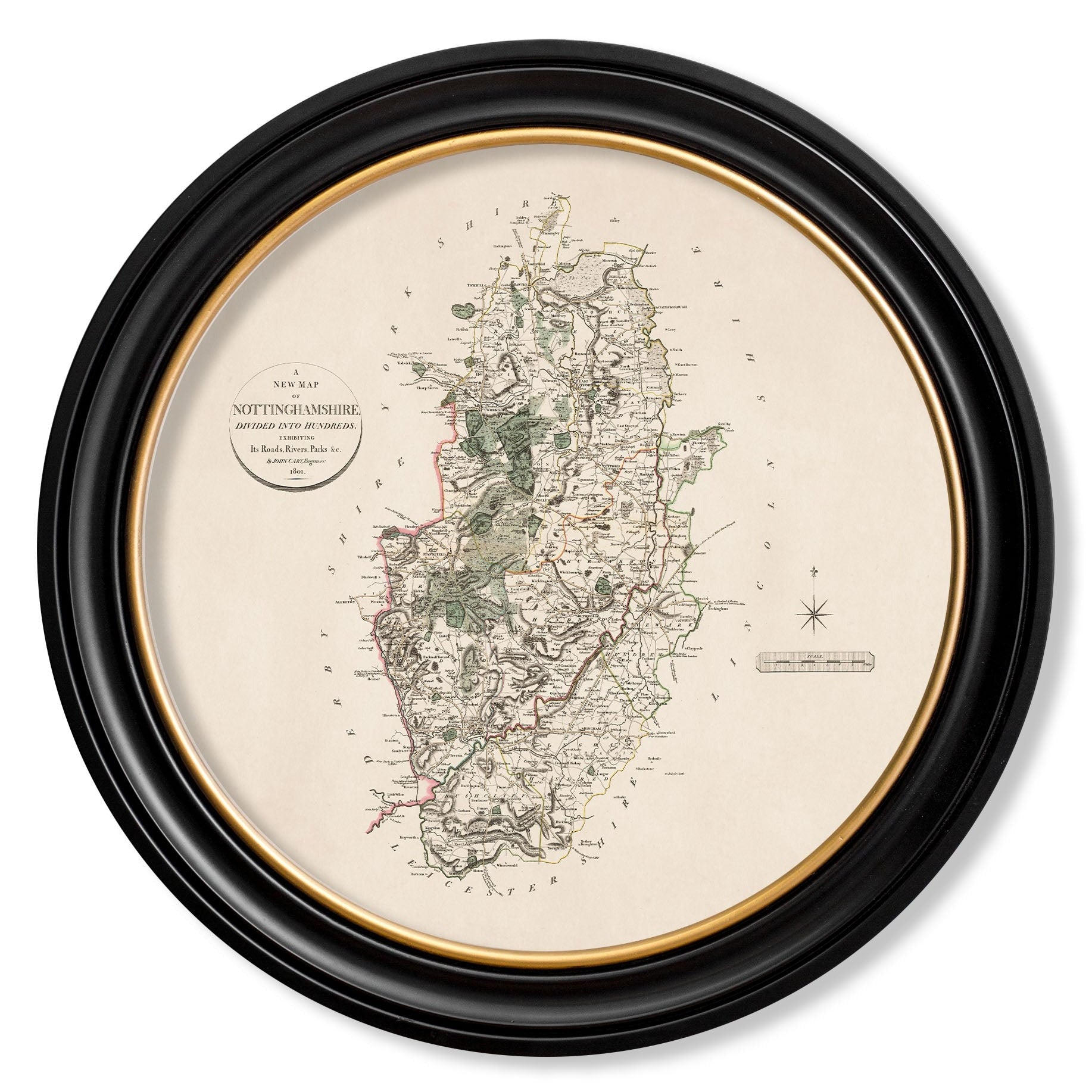 c.1806 County Maps of England - Round