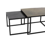 Light & Living Kumalu Coffee Table in Antique Bronze – Set of 3