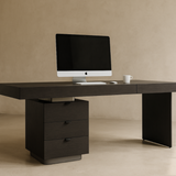 Tommy Franks Oston Office Desk – Smoke Oak – Left