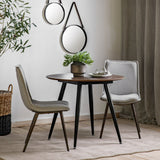 Ophelia Round Dining Table – Walnut