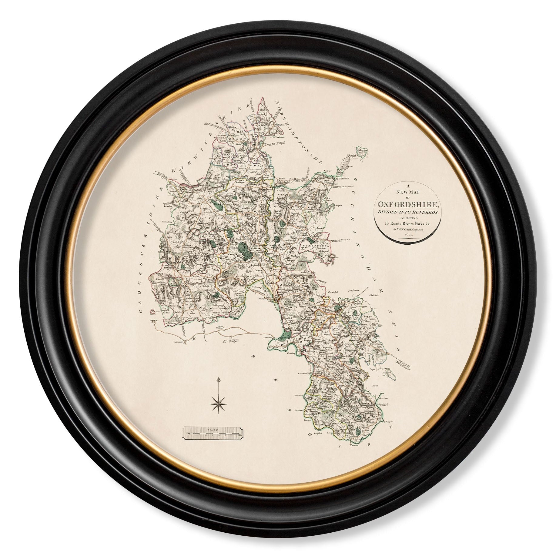 c.1806 County Maps of England - Round