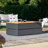 Pacific Lifestyle Cosipure Fire Pit – Black & Teak – 120